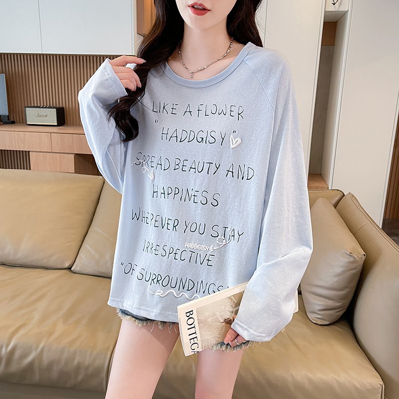 실사 눈꽃 면 자외선 차단 티셔츠 여성 여름 새로운 긴팔 얇은 통기성 땀 흡수 루즈핏 패션 맨위 트렌디