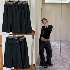 批发SUNONEONE 设计感拼接腰头直筒牛仔<b class='q'>裤</b>女秋季新款丹宁原色休闲<b class='q'>裤</b>子