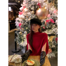 批发左边女装高智老钱 无袖<b class='q'>针织</b><b class='q'>罩衫</b>2025秋冬新款高领羊毛毛衣