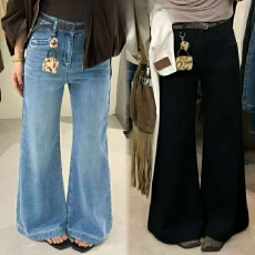 批发2026<b class='q'>春</b>上新款今年流行爆款弹力大筒喇阔腿牛仔裤
