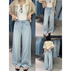 批发2026流行网红裤子新款裤子高腰直筒<b class='q'>牛仔裤</b>女