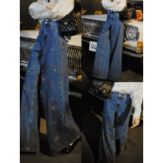 批发2026流行网红裤子新款裤子高腰直筒<b class='q'>牛仔裤</b>女