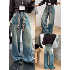 批发2026春季新款无弹斜骨线设计感阔腿<b class='q'>裤</b><b class='q'>韩版</b><b class='q'>时尚</b>百搭高腰直筒<b class='q'>裤</b>女