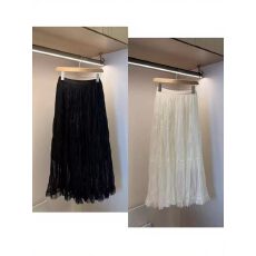 批发豆子推荐2606 春季显瘦松紧腰网纱褶皱半身裙高腰<b class='q'>中长款</b>裙子