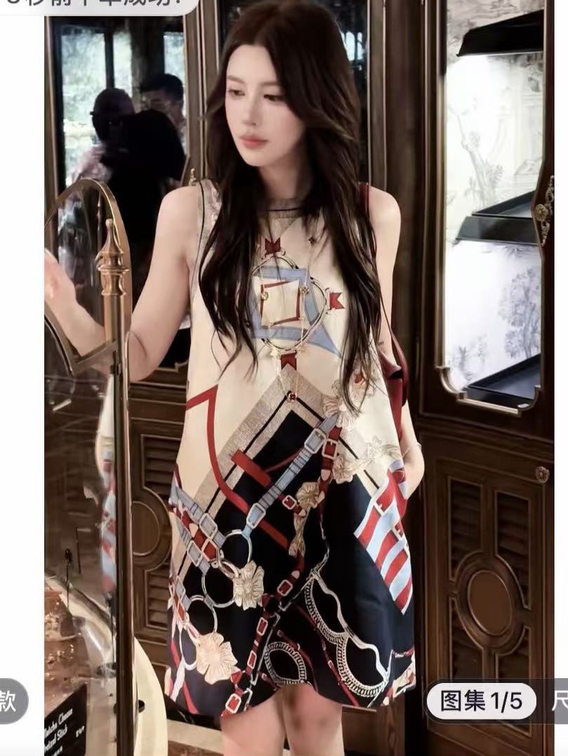 dria 여름 켜기 최고 새 세트 빛 럭셔리 디자이너 여성 의류 드레스