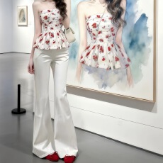 批发不贴腿微喇<b class='q'>牛仔裤</b>女2026夏季新款大码胖mm高腰<b class='q'>弹力</b>显瘦白色喇叭裤