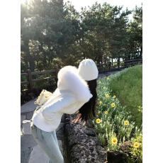 批发10.20 盘盘【氧气恋人】三防面料 1ulu韩女收腰90绒毛领羽绒服