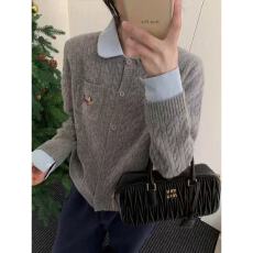 批发韩系穿搭春假两件秋新款毛衣<b class='q'>外套</b><b class='q'>女装</b>学院风可拆卸领针织上衣开衫