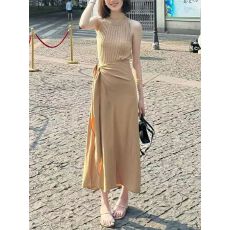 批发露背挂脖针织吊带背心女外穿<b class='q'>夏</b>辣妹纯欲内搭打底无袖肖肩针织上衣