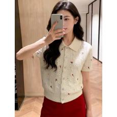 批发2026新款慵懒高级感独特超好看修身设计感<b class='q'>针织</b><b class='q'>开衫</b>T恤上衣