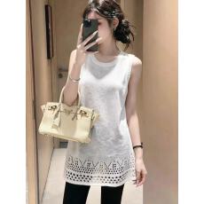 批发镂空下摆针织背心夏日内搭天花板透气针织精致钩花四色<b class='q'>百搭</b>不挑人