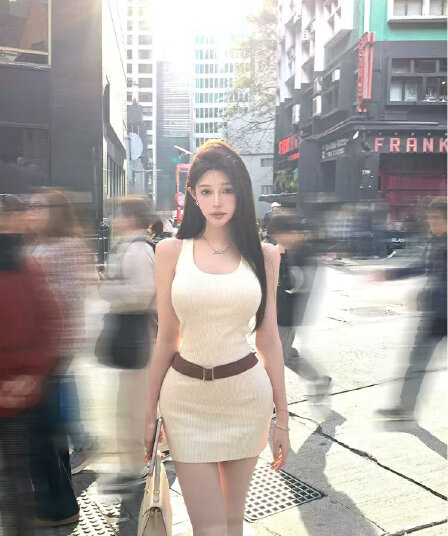 벨트 포함 화이트 니트 조끼 여성 드레스 여름 한 부서 작은 키 순수한 욕망 핫걸 타이트 타이트 스커트 미니 스커트
