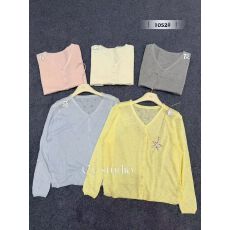 批发BLUEBERRY韩系温柔风开<b class='q'>衫</b>镂空罩<b class='q'>衫</b>防晒长袖夏小众设计款针织上衣