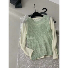 批发BLUEBERRY蓝莓酱韩系针织圆领背心<b class='q'>马甲</b>宽松热卖简约纯色度假风