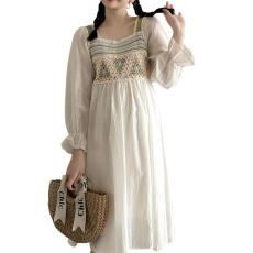 批发法式学院polo领<b class='q'>连衣裙</b>套装2026春新款减龄针织马甲减龄显瘦两件套