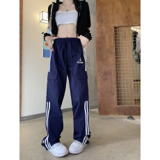 批发实拍实价 松紧腰休闲杠杠学院<b class='q'>百搭</b><b class='q'>运动</b>裤