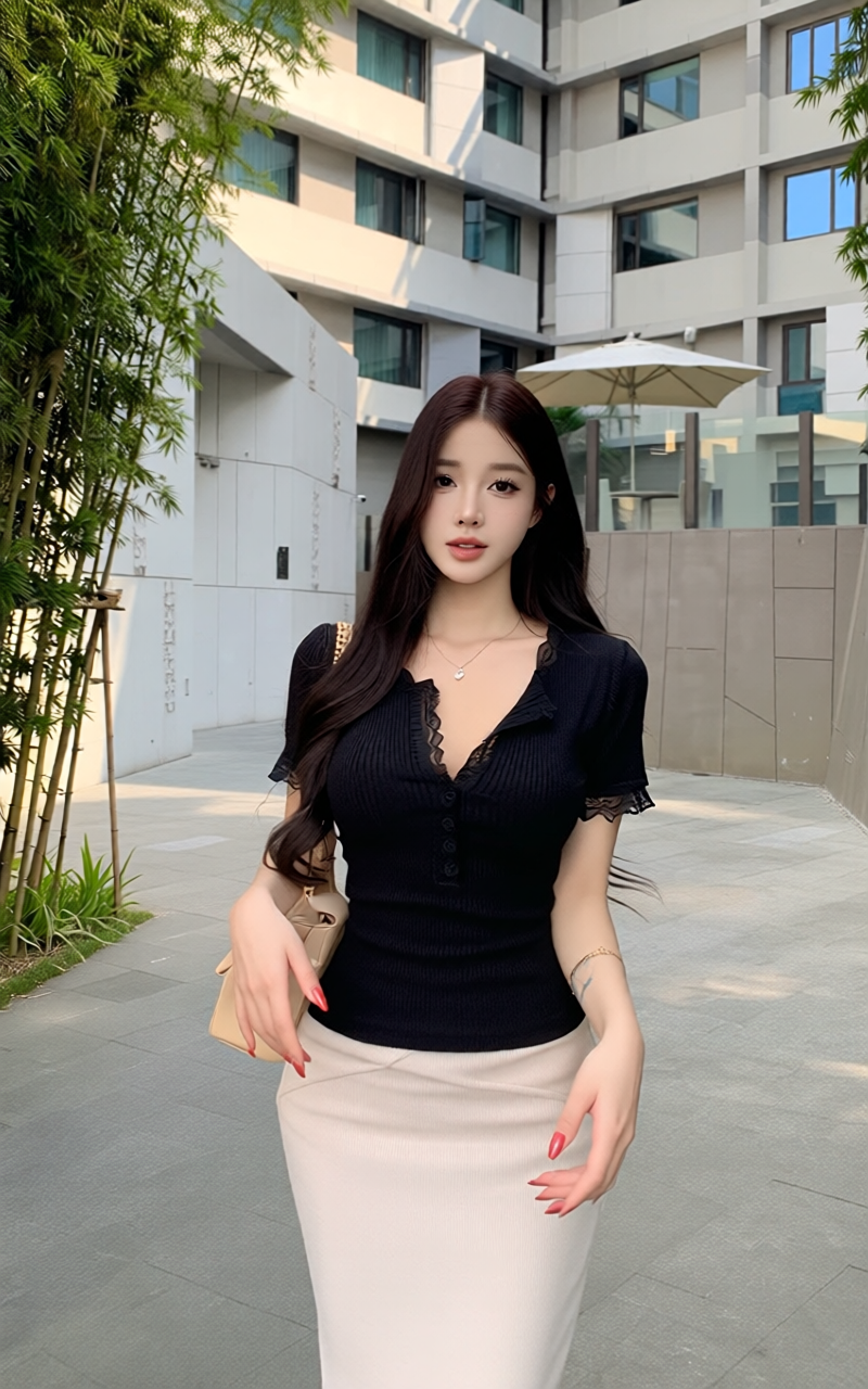 실사 정가 레이스 조각 페이크 레이어드 몸매 가꾸기 맨위