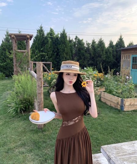 실사 정가 빌리다 조금 일몰 ~ 중 빛 판금 좋은 플래시 홀로우 아웃 레이스 품격 착용 가져 가라. 질감 드레스