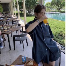 批发粉色短袖衬衫短<b class='q'>裤</b>气质套<b class='q'>装</b>女2026夏季新款<b class='q'>韩版</b>洋气上衣<b class='q'>裤</b>子两件套