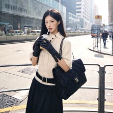 批发老钱风穿搭高领麻花收腰针织<b class='q'>衫</b>女秋冬慵懒风显瘦套头中袖毛衣上衣