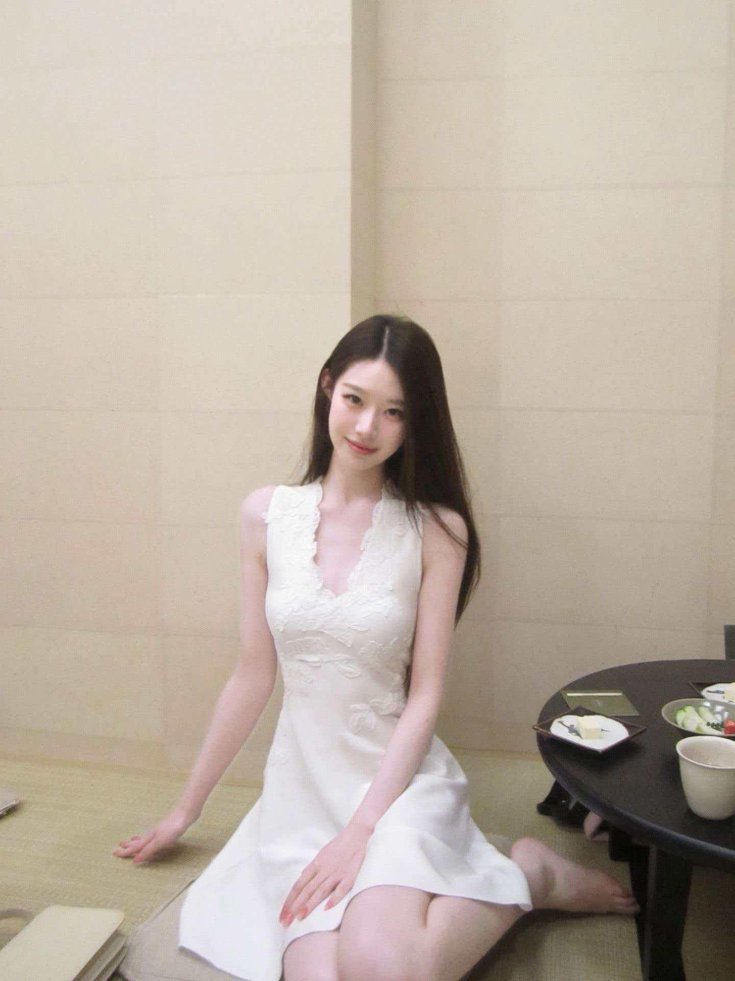 핫도그 매우 매운맛 롱 아일랜드 재스민 절묘한 바람 드레스 아이들 고급 센스 품격 조끼 스커트