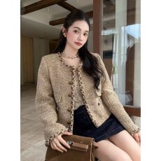批发小香风外套女春秋季新款高级感轻奢名媛千金风气质显瘦法式短<b class='q'>上衣</b>