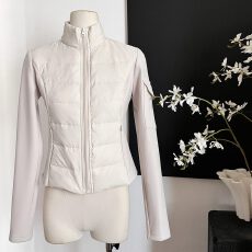 批发titi小姐姐【暖绒絮章】轻薄修身收腰排骨羽绒服女冬米色保暖外套