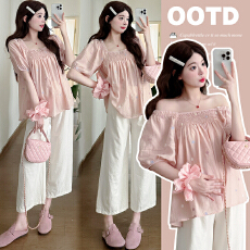 批发实拍现现 <b class='q'>孕妇</b><b class='q'>夏季</b>套装新款直筒九分裤显瘦绣花娃娃衫上衣两件套