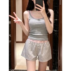 批发已出货~睡衣女2026年夏季新款大码波点短裤家居服套装可外穿