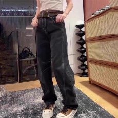 批发弯刀牛仔裤<b class='q'>秋</b>女新款时尚胖mm胯大腿粗高腰显瘦贲松拖地裤KX