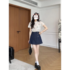 批发高腰胖mm牛仔裤裙女2026夏季半身裙显瘦遮肉裙子百搭宽松KX