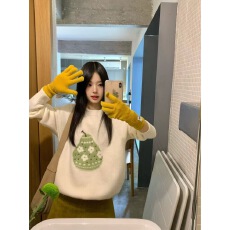 批发少女感毛衣初冬软糯慵懒感刺绣<b class='q'>上装</b><b class='q'>百搭</b>内搭叠穿<b class='q'>外套</b>上衣