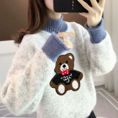 批发<b class='q'>女</b><b class='q'>童</b><b class='q'>毛衣</b><b class='q'>小学生</b>10岁加绒加厚<b class='q'>女</b>孩胖<b class='q'>童</b>中<b class='q'>大</b><b class='q'>童</b>半高领冬季刺绣可爱