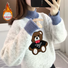 批发<b class='q'>女</b><b class='q'>童</b><b class='q'>毛衣</b><b class='q'>小学生</b>12岁加绒加厚<b class='q'>女</b>孩胖<b class='q'>童</b>中<b class='q'>大</b><b class='q'>童</b>半高领冬季刺绣可爱