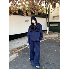 批发高级感卫衣<b class='q'>运动服</b>套装超火学生韩系宽松显瘦休闲两件套跑步