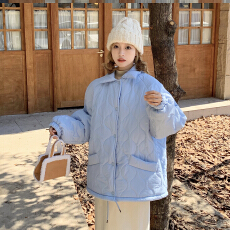 批发实拍# 花田同款菱格棉服女面包服宽松内胆羊羔毛<b class='q'>韩版</b><b class='q'>大码</b>装潮