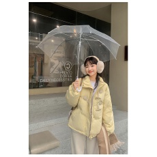 批发实拍# 新款<b class='q'>韩版</b>牛角扣羽绒棉服女短款立领加厚棉袄冬季外套款