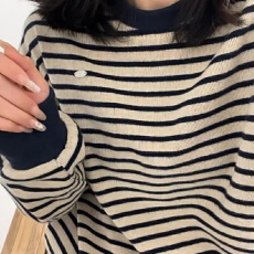 批发<b class='q'>韩版</b>潮流复古港味条纹别致卫衣女新款爆款宽松bf慵懒风<b class='q'>长袖</b>外套潮