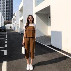 批发三件套大码女2026夏季套装新款韩版夏季阔腿裤气质时尚洋气名媛