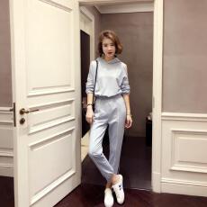 批发优质版大量2026新款秋冬季<b class='q'>韩版</b>休闲潮短袖连帽两件套<b class='q'>装</b>