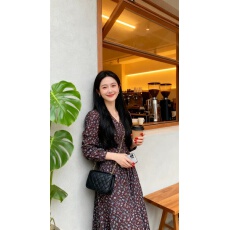 批发旅游战袍性感少妇韩版碎花纯欲V领长袖<b class='q'>开叉</b>新款<b class='q'>连衣裙</b>秋季长裙