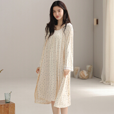 批发好睡棉 2025秋冬新款莫代尔 睡袍睡裙女款 M-2XL