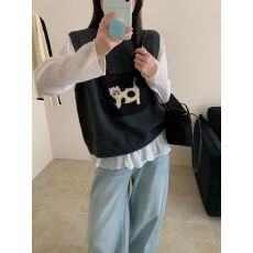 批发2025新款春装女款圆领套头毛衣针织衫不挑人洋气<b class='q'>原创</b><b class='q'>设计</b>感潮可爱