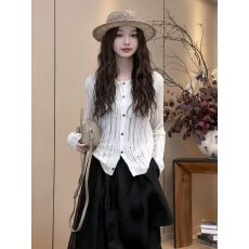 批发2026夏季新款时尚镂空破洞百搭圆领亚麻<b class='q'>针织</b><b class='q'>开衫</b>防晒上衣潮