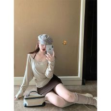 批发法式绝美挂脖吊带连衣裙子女早秋季2025新款爆款韩系穿搭一整<b class='q'>套装</b>