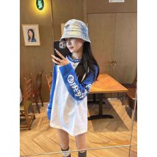 批发高品质【230克精梳纯棉后包领】十字架梵文拼色印花插肩袖