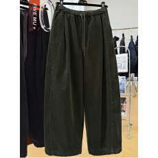 批发【原版面料】特大码300斤加绒加厚松紧腰休闲<b class='q'>裤</b>女冬<b class='q'>哈伦</b><b class='q'>裤</b>子