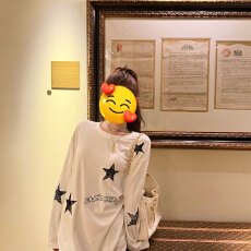 批发星星字母<b class='q'>长袖</b><b class='q'>T</b><b class='q'>恤</b>女2026夏季新款宽松慵懒风防晒罩衫百搭上衣