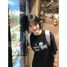 批发2026夏季新款纯棉<b class='q'>短袖</b>t恤女韩版宽松时尚可爱中长款百搭学生上衣