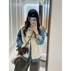 批发实拍实价 毛茸茸马甲<b class='q'>背心</b>春秋新款加厚慵懒外套<b class='q'>牛仔</b>衬衫内搭